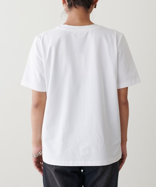 LARUTA(ラルータ)の「【LARUTA】シルケットロゴTシャツ(Tシャツ/カットソー・レディース・ピンク/グレー/オフホワイト/ブラック・FREE)」の9枚目の写真