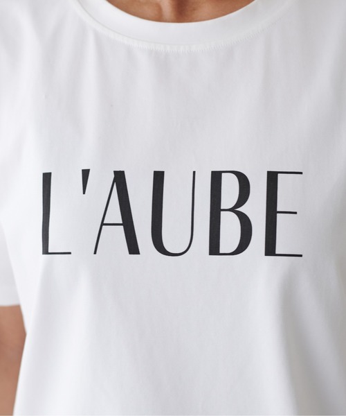LARUTA(ラルータ)の「【LARUTA】シルケットロゴTシャツ(Tシャツ/カットソー・レディース・ピンク/グレー/オフホワイト/ブラック・FREE)」の5枚目の写真
