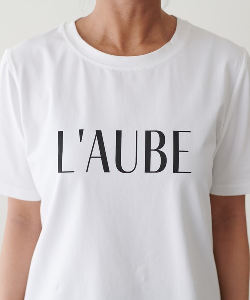 LARUTA(ラルータ)の「【LARUTA】シルケットロゴTシャツ(Tシャツ/カットソー・レディース・ピンク/グレー/オフホワイト/ブラック・FREE)」の8枚目の写真