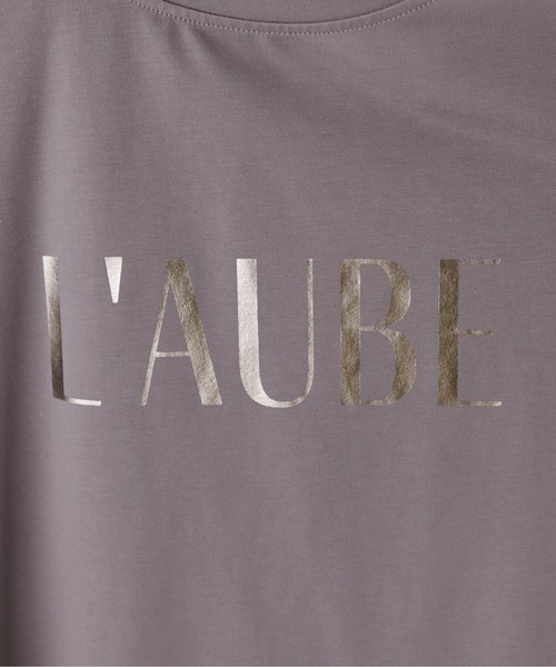 LARUTA(ラルータ)の「【LARUTA】シルケットロゴTシャツ(Tシャツ/カットソー・レディース・ピンク/グレー/オフホワイト/ブラック・FREE)」の18枚目の写真