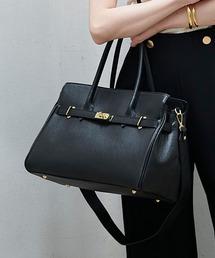 【AULENTTI/オウレンティ】2WAY トートバッグ レザーベルト付き