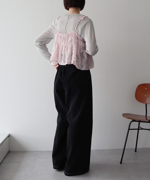 earth music&ecology(アースミュージックアンドエコロジー)の「フロントジップデニムパンツ(デニムパンツ・レディース・ブラック/ブルー系その他・S/M)」の21枚目の写真