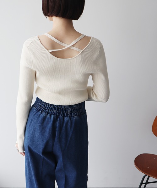 earth music&ecology(アースミュージックアンドエコロジー)の「フロントジップデニムパンツ(デニムパンツ・レディース・ブラック/ブルー系その他・S/M)」の18枚目の写真