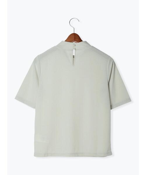 Te chichi(テチチ)の「ハイネックシアーオールラウンドトップス(Tシャツ/カットソー・レディース・ブラウン/グリーン/ブラック/オフホワイト/グレー・F)」の11枚目の写真
