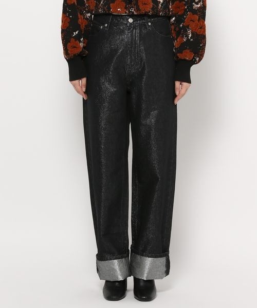 LOWRYS FARM（ローリーズファーム）の「ＣＯＮＥ／オリカエシローライズ　131364（デニムパンツ・レディース・グレー/ブルー・MEDIUM/LARGE）」の13枚目の写真