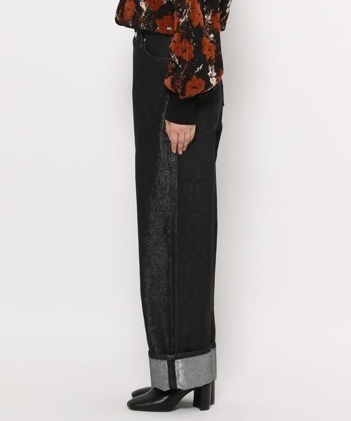 LOWRYS FARM（ローリーズファーム）の「ＣＯＮＥ／オリカエシローライズ　131364（デニムパンツ・レディース・グレー/ブルー・MEDIUM/LARGE）」の14枚目の写真