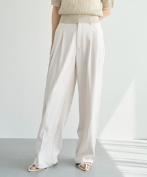 meilmada | ハイウエストツータックスラックスパンツ(スラックス)