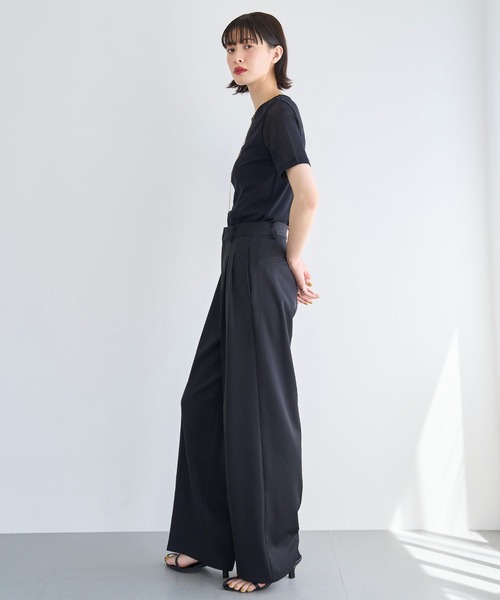 meilmada（メイルマダ）の「ハイウエストツータックスラックスパンツ（スラックス・レディース・グレー/アイボリー/ブラック・36/38）」の21枚目の写真