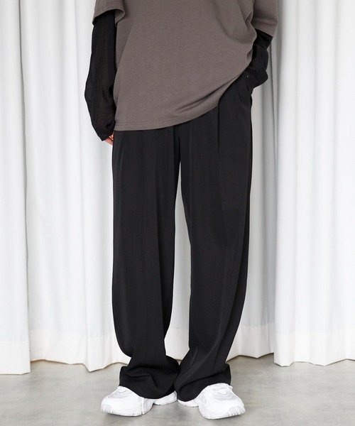meilmada（メイルマダ）の「ハイウエストツータックスラックスパンツ（スラックス・レディース・グレー/アイボリー/ブラック・36/38）」の6枚目の写真