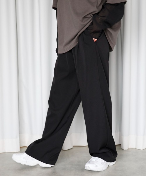 meilmada（メイルマダ）の「ハイウエストツータックスラックスパンツ（スラックス・レディース・グレー/アイボリー/ブラック・36/38）」の5枚目の写真