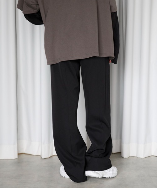 meilmada（メイルマダ）の「ハイウエストツータックスラックスパンツ（スラックス・レディース・グレー/アイボリー/ブラック・36/38）」の4枚目の写真