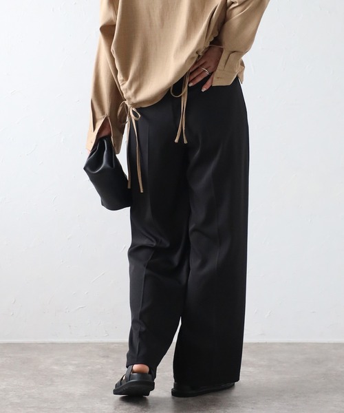 meilmada（メイルマダ）の「ハイウエストツータックスラックスパンツ（スラックス・レディース・グレー/アイボリー/ブラック・36/38）」の11枚目の写真