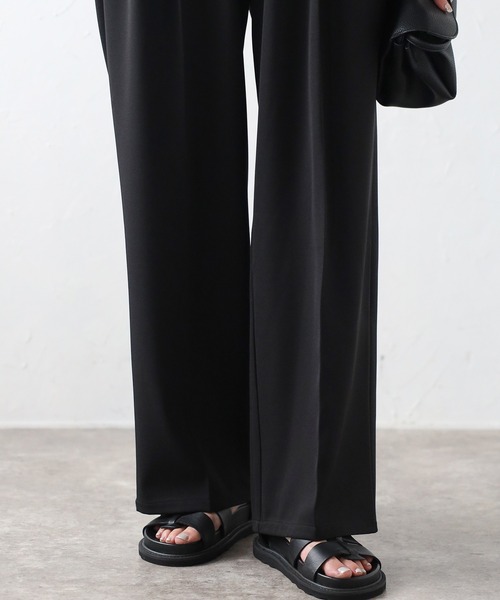 meilmada（メイルマダ）の「ハイウエストツータックスラックスパンツ（スラックス・レディース・グレー/アイボリー/ブラック・36/38）」の10枚目の写真