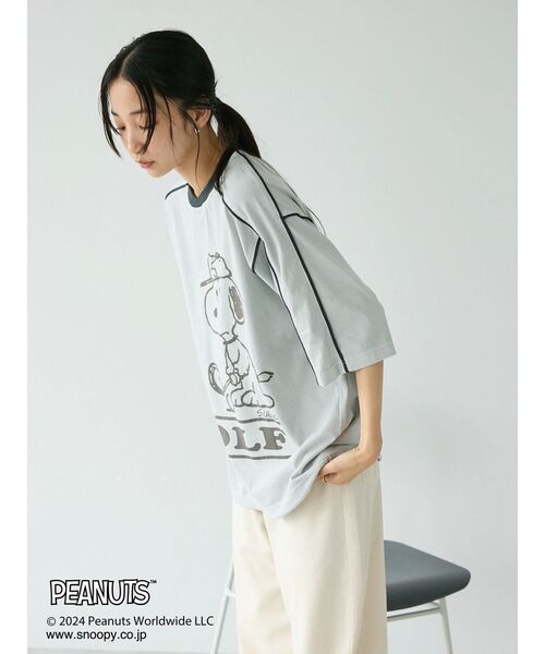 セール】【ユニセックス】PEANUTS/スヌーピー ゲームシャツTEE