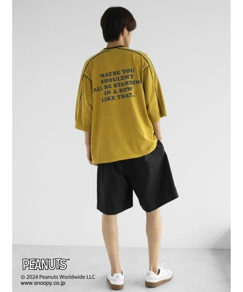 PEANUTS(ピーナッツ)の「【ユニセックス】PEANUTS/スヌーピー ゲームシャツTEE(Tシャツ/カットソー・レディース・チャコールグレー/マスタード/ピンク/ライトグレー・XL/L/M)」の22枚目の写真