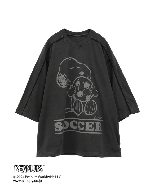 Merci∽Peanuts コラボ スヌーピーTシャツ ユニsex♥2色★ Merci∽Peanuts コラボ スヌーピーTシャツ ユニsex♥2色