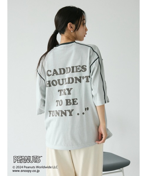 PEANUTS(ピーナッツ)の「【ユニセックス】PEANUTS/スヌーピー ゲームシャツTEE(Tシャツ/カットソー・レディース・チャコールグレー/マスタード/ピンク/ライトグレー・XL/L/M)」の17枚目の写真