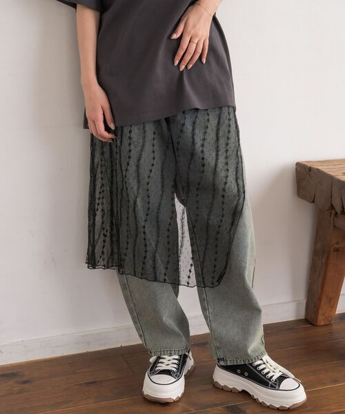 casita(RETRO GIRL)(カシータ)の「レイヤードラップベルト(スカート・レディース・その他1/その他2/その他3/ブラック系その他/ブラック・ONE SIZE)」の2枚目の写真