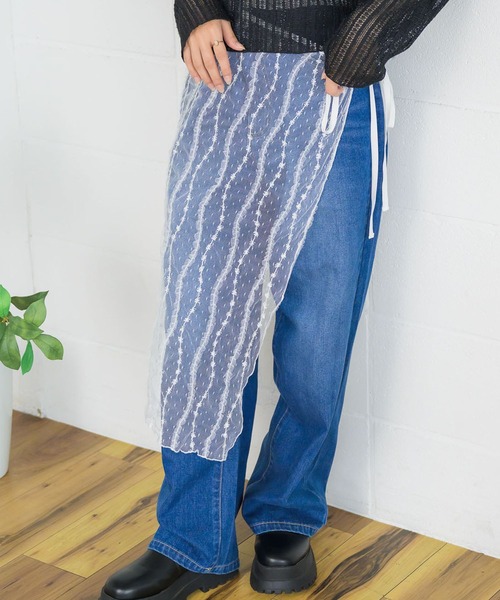 casita(RETRO GIRL)(カシータ)の「レイヤードラップベルト(スカート・レディース・その他1/その他2/その他3/ブラック系その他/ブラック・ONE SIZE)」の1枚目の写真