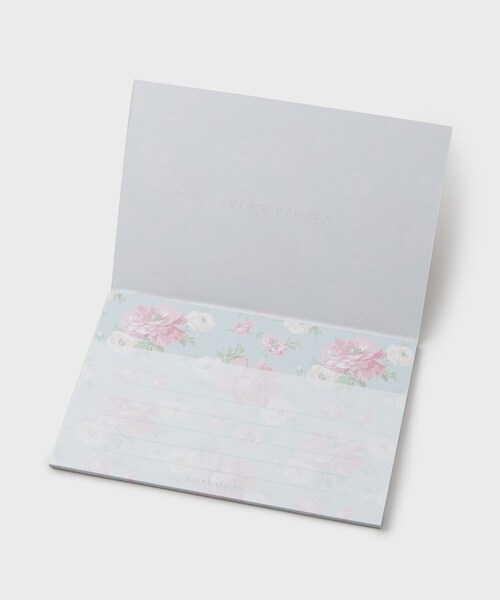 LAURA ASHLEY（ローラアシュレイ）の「ローラ アシュレイ 一筆箋（手帳/メモ帳・レディース・ライトパープル/ブルー系5・00）」の4枚目の写真