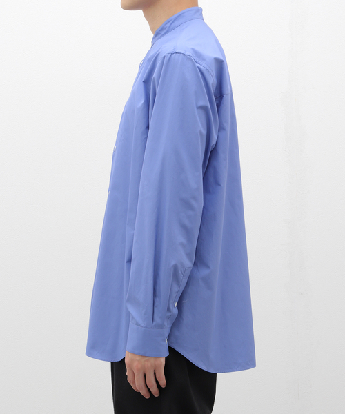 ATON（エイトン）の「ATON (エイトン) SUVIN BORAD BAND COLLAR SHIRT BLAGCW0003（シャツ/ブラウス・メンズ・ブルー系その他/ネイビー・6/4）」の14枚目の写真
