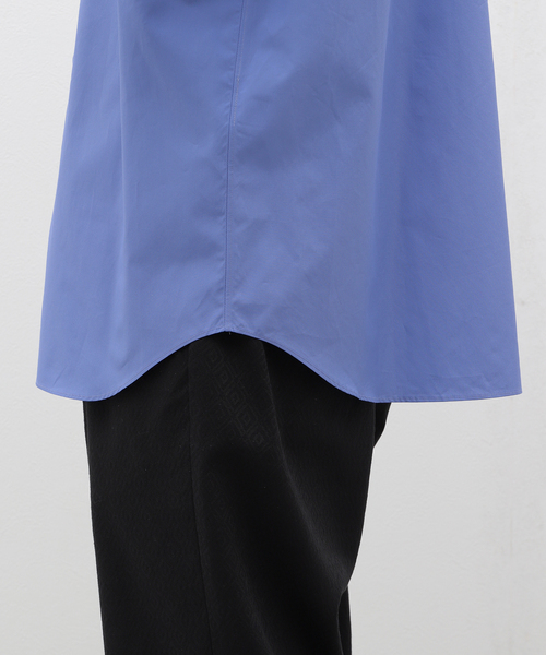 ATON（エイトン）の「ATON (エイトン) SUVIN BORAD BAND COLLAR SHIRT BLAGCW0003（シャツ/ブラウス・メンズ・ブルー系その他/ネイビー・6/4）」の7枚目の写真