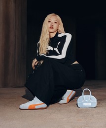 PUMA（プーマ）の「PUMA プーマ スニーカー 韓国ファッション 薄底 SPEEDCAT OG スピードキャット ブラックピンク ロゼ 398846（スニーカー）」