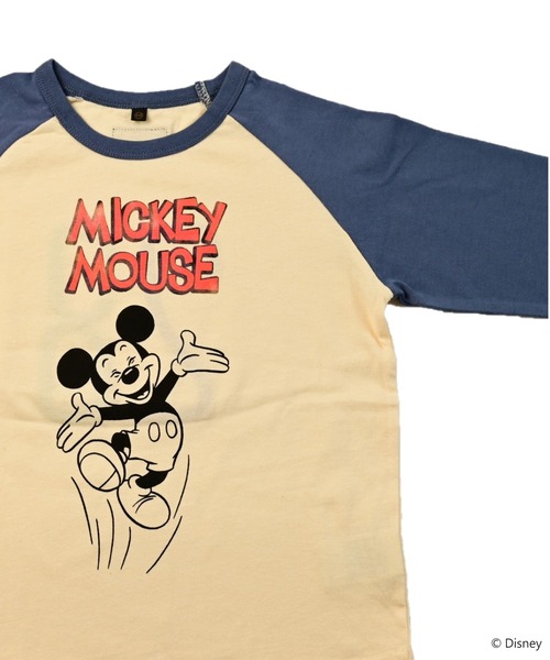 Disney(ディズニー)の「【Disney】ミッキーマウス/ラグランカットソー(Tシャツ/カットソー・キッズ・オフホワイト/ピンク・150/140/130/120/110/100/95/90/80)」の4枚目の写真