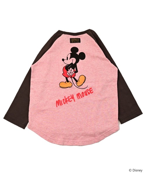 Disney(ディズニー)の「【Disney】ミッキーマウス/ラグランカットソー(Tシャツ/カットソー・キッズ・オフホワイト/ピンク・150/140/130/120/110/100/95/90/80)」の7枚目の写真