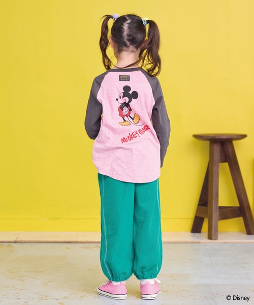 Disney(ディズニー)の「【Disney】ミッキーマウス/ラグランカットソー(Tシャツ/カットソー・キッズ・オフホワイト/ピンク・150/140/130/120/110/100/95/90/80)」の12枚目の写真