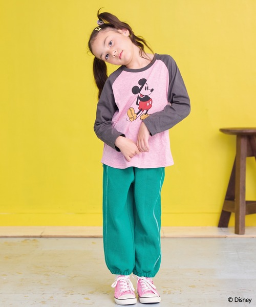 Disney(ディズニー)の「【Disney】ミッキーマウス/ラグランカットソー(Tシャツ/カットソー・キッズ・オフホワイト/ピンク・150/140/130/120/110/100/95/90/80)」の13枚目の写真