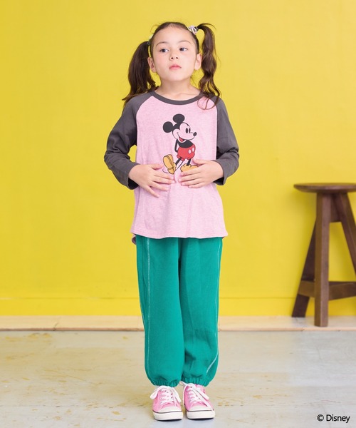 Disney(ディズニー)の「【Disney】ミッキーマウス/ラグランカットソー(Tシャツ/カットソー・キッズ・オフホワイト/ピンク・150/140/130/120/110/100/95/90/80)」の11枚目の写真