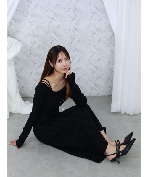 EATME(イートミー)の「ストラップミュールパンプス(パンプス・レディース・ブラック/アイボリー/シルバー/ブルー・L/M/S)」の9枚目の写真