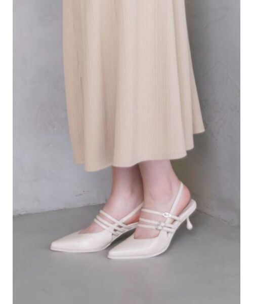 EATME(イートミー)の「ストラップミュールパンプス(パンプス・レディース・ブラック/アイボリー/シルバー/ブルー・L/M/S)」の11枚目の写真