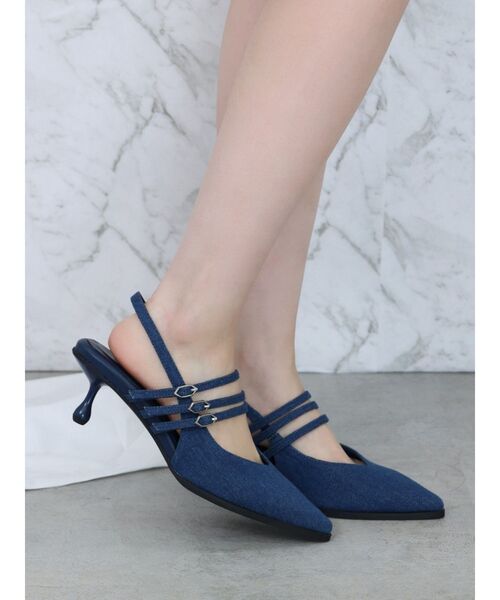 EATME(イートミー)の「ストラップミュールパンプス(パンプス・レディース・ブラック/アイボリー/シルバー/ブルー・L/M/S)」の15枚目の写真