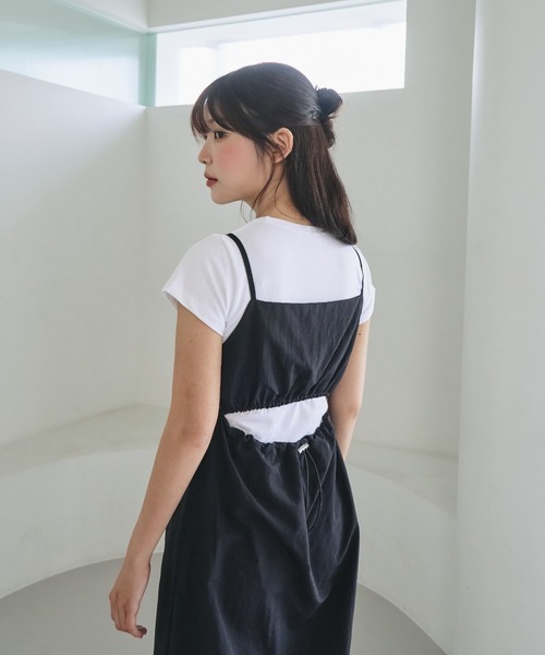 unnome》背中開きキャミワンピース（ワンピース）｜nemne store