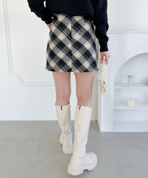 MARNI*洗練された最上級の逸品*ウールチェック ミニスカート MARNI*洗練された最上級の逸品*ウールチェック ミニスカート