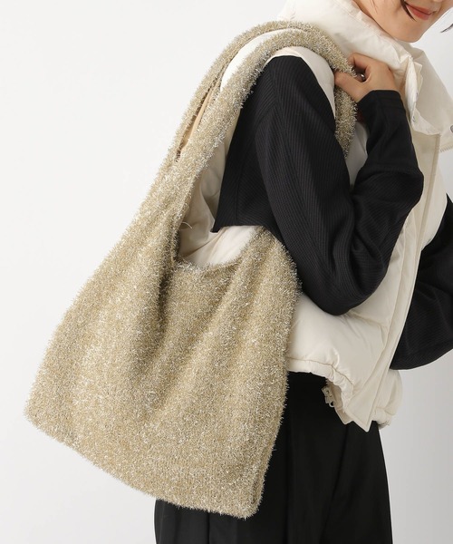 LEPSIM（レプシィム）の「ラメニットショルダー　132582（ショルダーバッグ・レディース・シルバー/ブラック/ゴールド/ブラック系その他/ブラウン・ONE SIZE）」の13枚目の写真