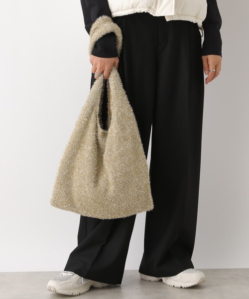 LEPSIM（レプシィム）の「ラメニットショルダー　132582（ショルダーバッグ・レディース・シルバー/ブラック/ゴールド/ブラック系その他/ブラウン・ONE SIZE）」の14枚目の写真