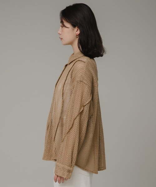 URBAN RESEARCH Sonny Label(アーバンリサーチサニーレーベル)の「ルーズレースシャツ(シャツ/ブラウス・レディース・ベージュ/オフホワイト/ブラック・FREE)」の20枚目の写真