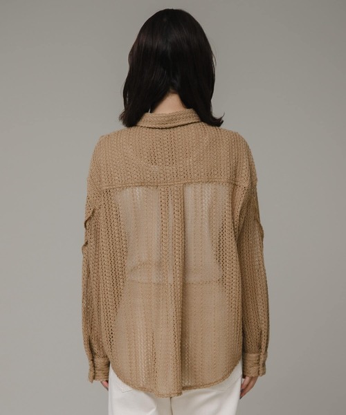 URBAN RESEARCH Sonny Label(アーバンリサーチサニーレーベル)の「ルーズレースシャツ(シャツ/ブラウス・レディース・ベージュ/オフホワイト/ブラック・FREE)」の19枚目の写真