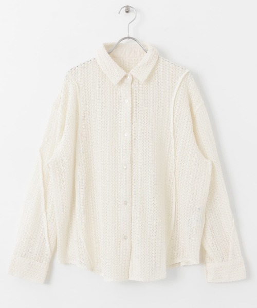 URBAN RESEARCH Sonny Label(アーバンリサーチサニーレーベル)の「ルーズレースシャツ(シャツ/ブラウス・レディース・ベージュ/オフホワイト/ブラック・FREE)」の18枚目の写真