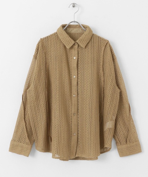 URBAN RESEARCH Sonny Label(アーバンリサーチサニーレーベル)の「ルーズレースシャツ(シャツ/ブラウス・レディース・ベージュ/オフホワイト/ブラック・FREE)」の16枚目の写真