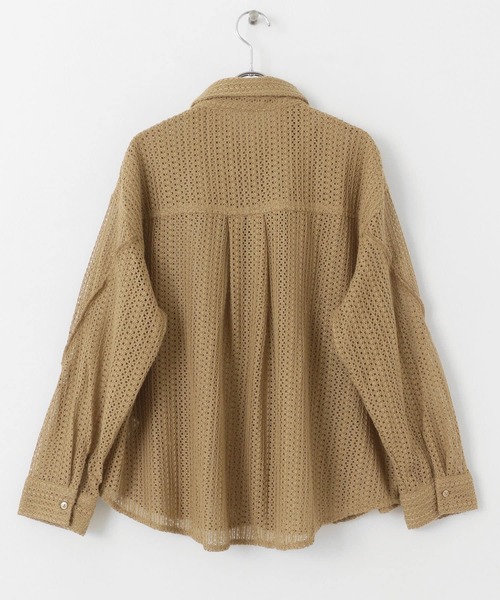 URBAN RESEARCH Sonny Label(アーバンリサーチサニーレーベル)の「ルーズレースシャツ(シャツ/ブラウス・レディース・ベージュ/オフホワイト/ブラック・FREE)」の8枚目の写真