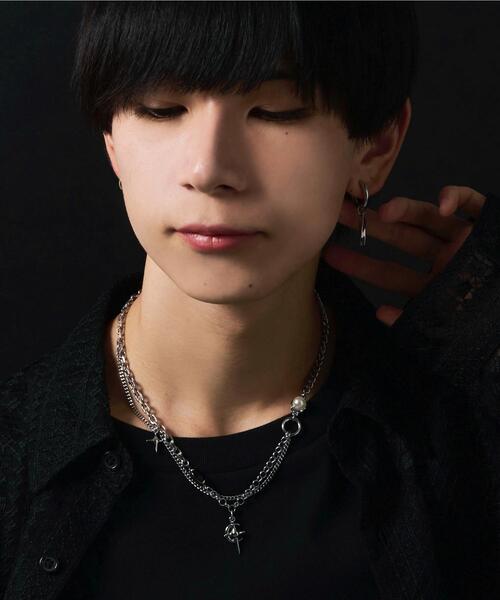 WEGO(ウィゴー)の「WEGO/MモチーフMIXチェーンネックレス(ネックレス・メンズ・その他1/その他2/その他3・FREE)」の8枚目の写真