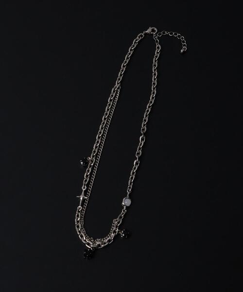 WEGO(ウィゴー)の「WEGO/MモチーフMIXチェーンネックレス(ネックレス・メンズ・その他1/その他2/その他3・FREE)」の9枚目の写真