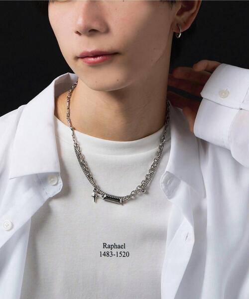 WEGO(ウィゴー)の「WEGO/MモチーフMIXチェーンネックレス(ネックレス・メンズ・その他1/その他2/その他3・FREE)」の15枚目の写真