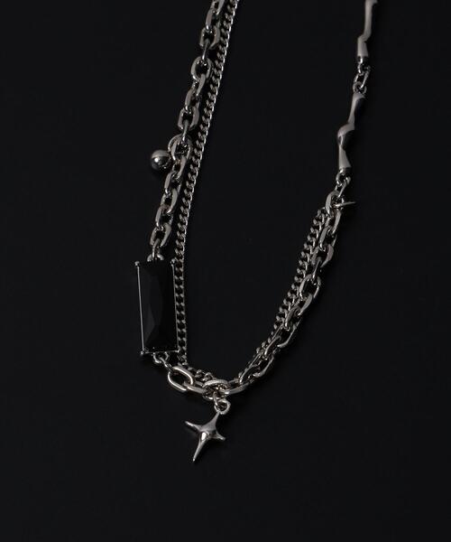 WEGO(ウィゴー)の「WEGO/MモチーフMIXチェーンネックレス(ネックレス・メンズ・その他1/その他2/その他3・FREE)」の13枚目の写真