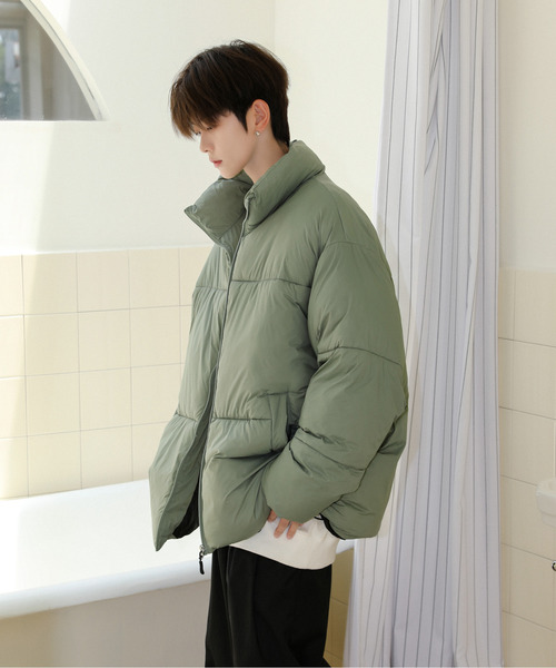 neos（ネオス）の「【neos】ルーズシルエット スタンドネック 中綿 ZIP ナイロン ブルゾン（ダウンジャケット/コート・メンズ・ブラック/カーキ/ホワイト・MEDIUM/LARGE）」の16枚目の写真