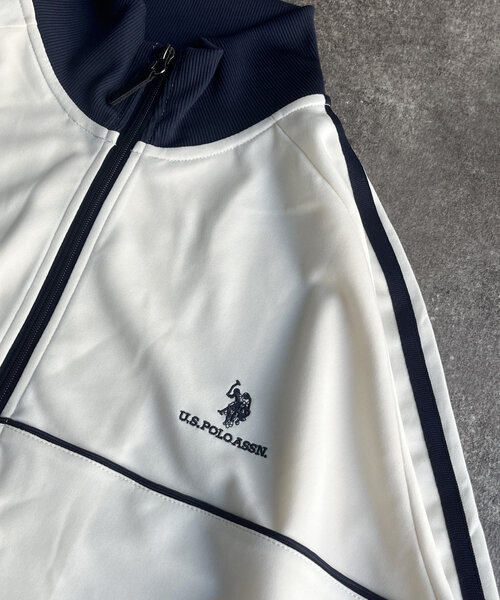 U.S. POLO ASSN.(ユーエスポロアッスン)の「【U.S. POLO ASSN.】トラックジャケット(ブルゾン・レディース・アイボリー/ネイビー/ブラウン・LARGE/MEDIUM)」の20枚目の写真